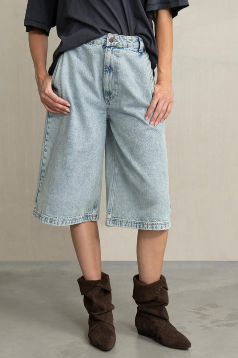 Dory bleached denim - bermuda