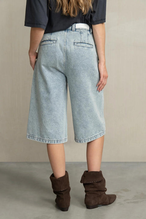 Dory bleached denim - bermuda