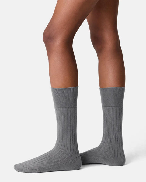 Edna cotton socks grey melange