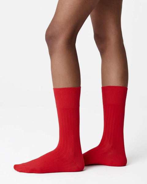 Edna cotton socks rouge
