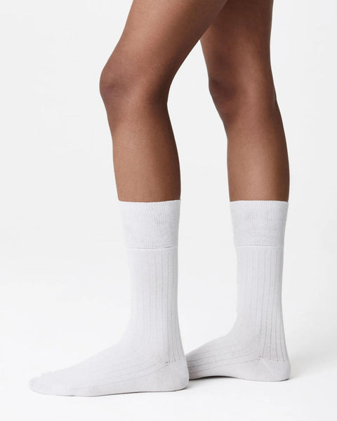 Edna cotton socks white
