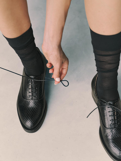 Veterschoen Fran - python black (coming soon)