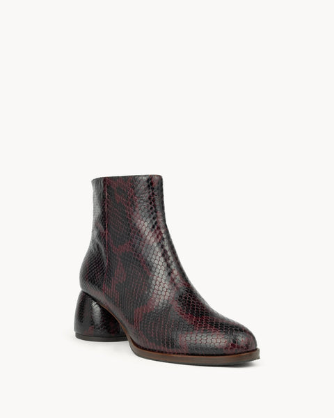 Enkellaars Farah - cobra bordeaux