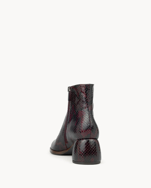 Enkellaars Farah - cobra bordeaux