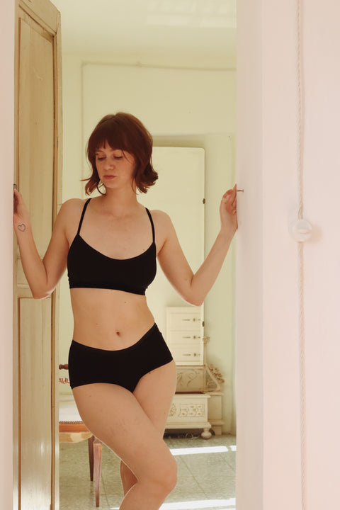 Flow beha/top - zwart