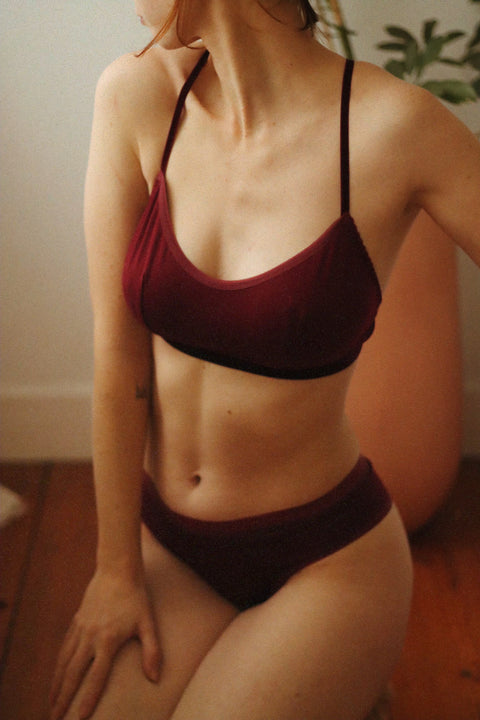 Bamboo tanga - bordeaux
