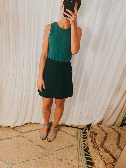 Polo skirt - deep green