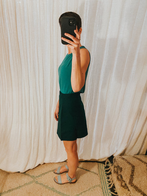 Polo skirt - deep green