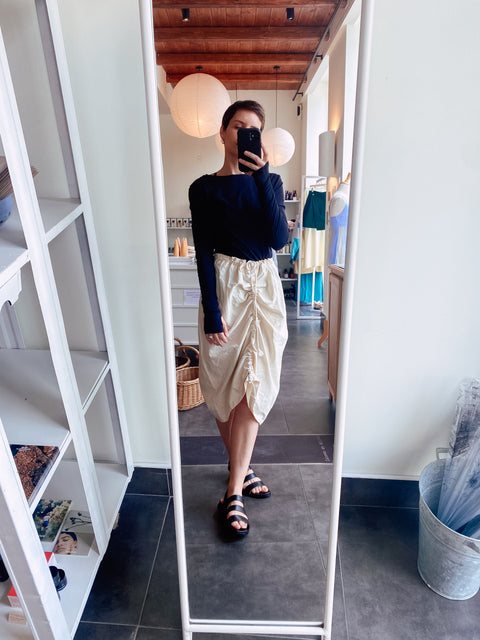 Form skirt - ecru raw