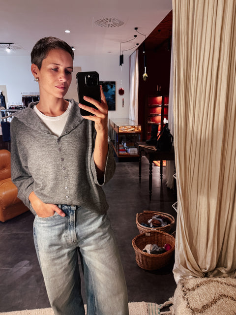 Cardigan 'Diora' - grey melange
