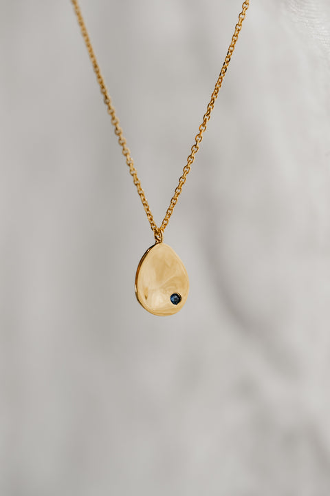 Halsketting Tribu (met 1 tot 3 geboortesteentjes) - massief goud (18K)