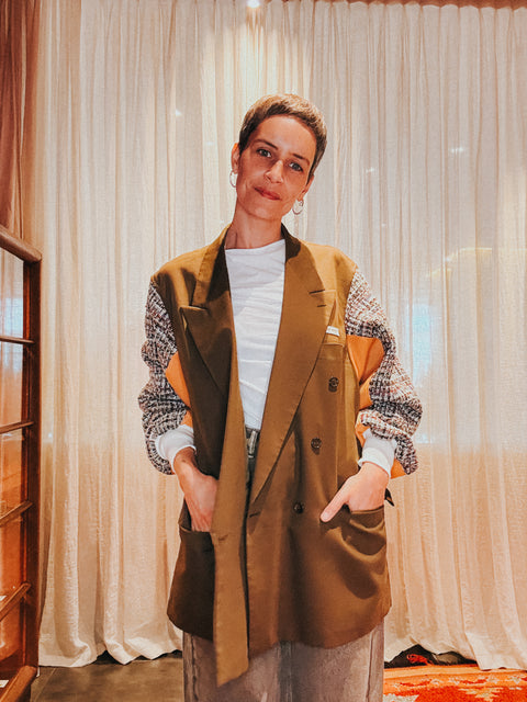 Blazer pièce unique II - apricot & kaki