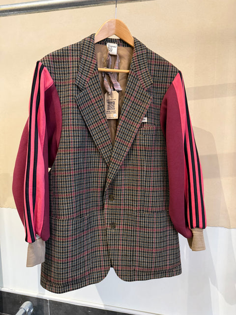 Blazer pièce unique IV - bright pink & plum