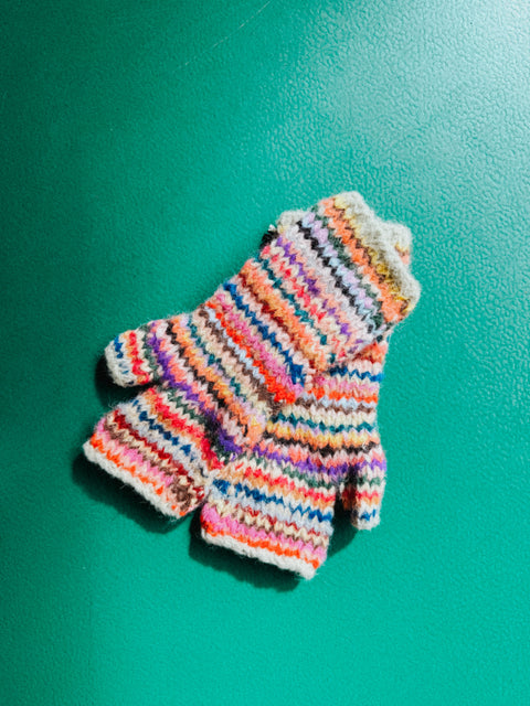 Fingerless gloves multicolor