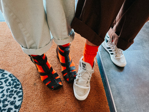 Lisos socks wool orange