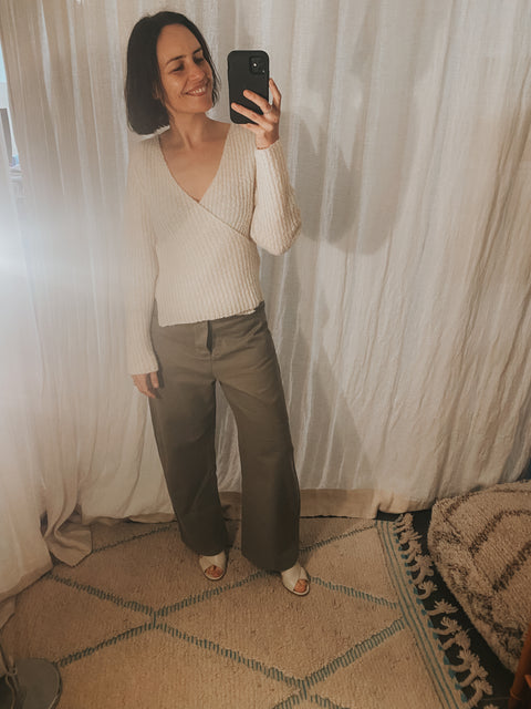 Extreem zachte soft cotton khaki pants (100% katoen)