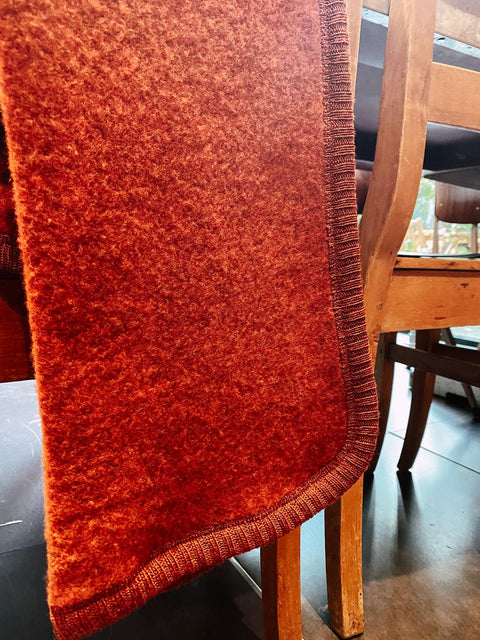 Plaid - Merino Wol - russet