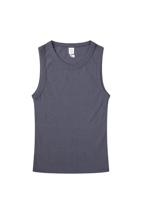Topje uit biokatoen - navy