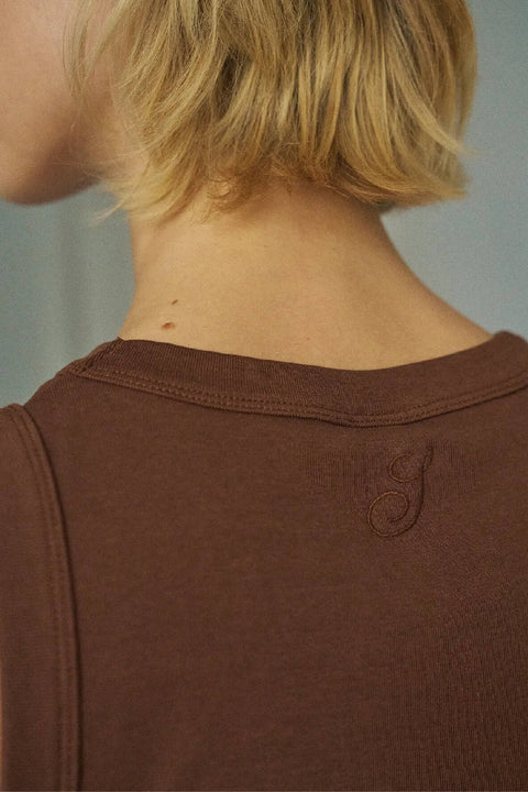 Topje uit biokatoen - brown