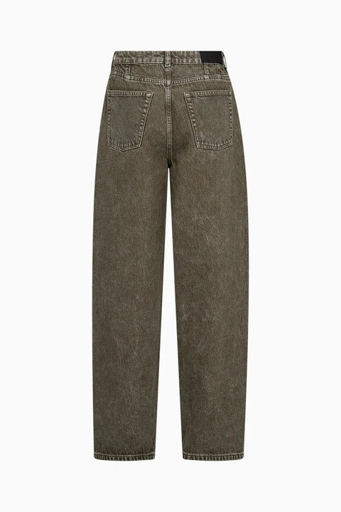 Kaia slung jeans wash antique olive green