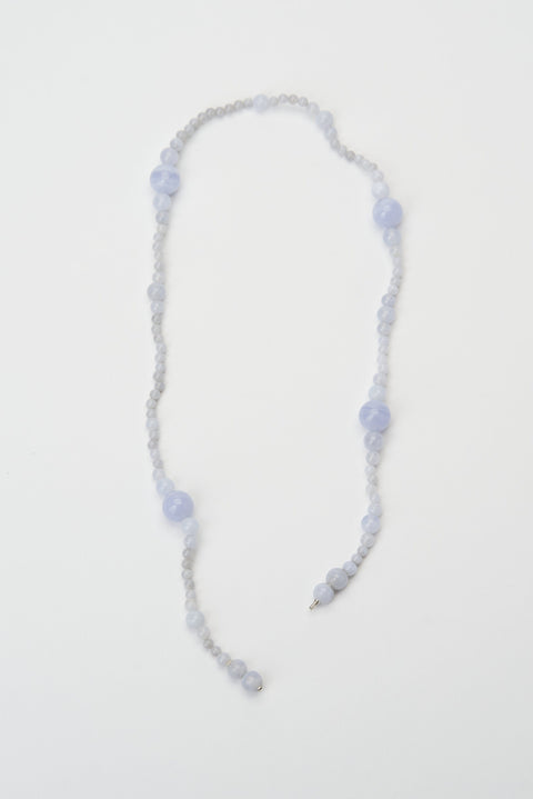 Glyzinia halsketting N°1 - lichtblauw