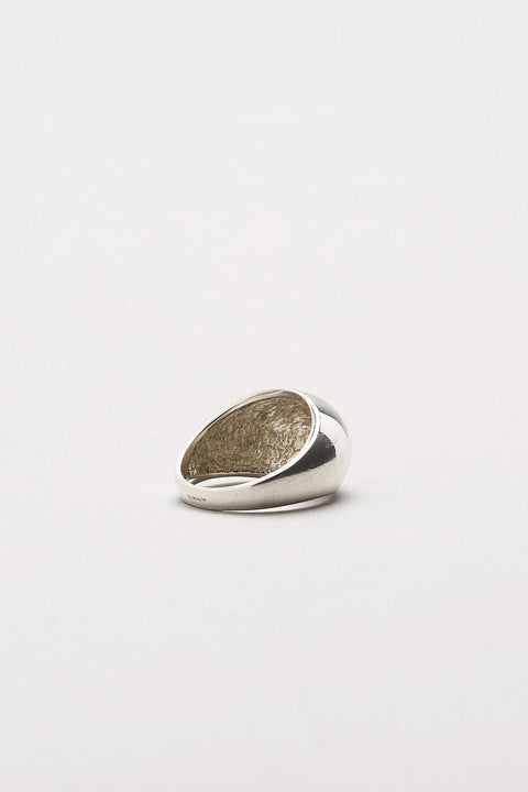 Half Moon ring - zilver