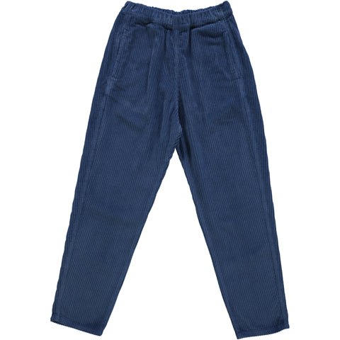 Uniseks broek uit ribfluweel - Dark Denim