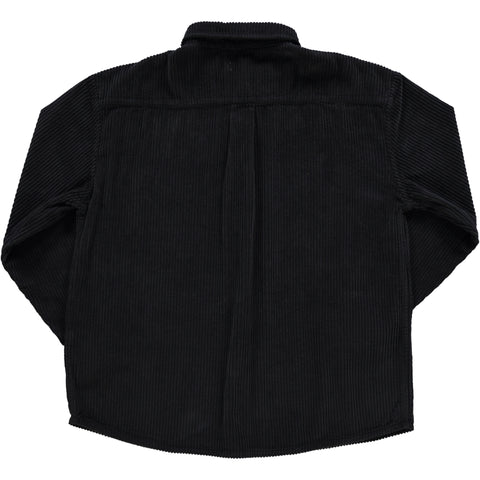 Ribfluwelen hemd - Pirate Black