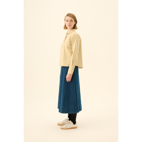 Pryma skirt denim maliblue - je nieuwe favoriete jeansrok