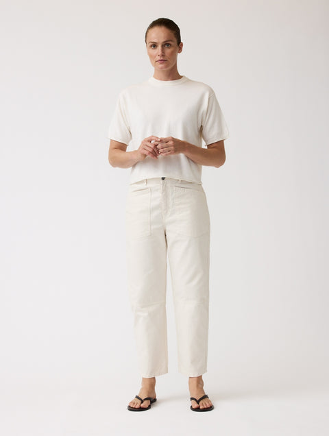 Zomerse jeans in ecru