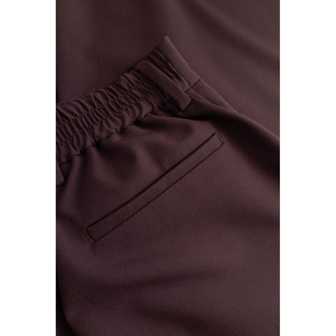 Broek 'Phelia' solid tailoring - aubergine