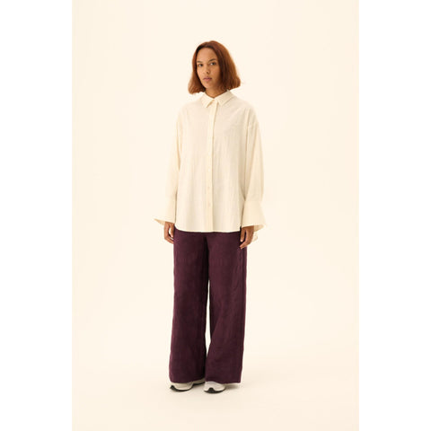 Hemd 'Sumiko' light jacquard - eggshell