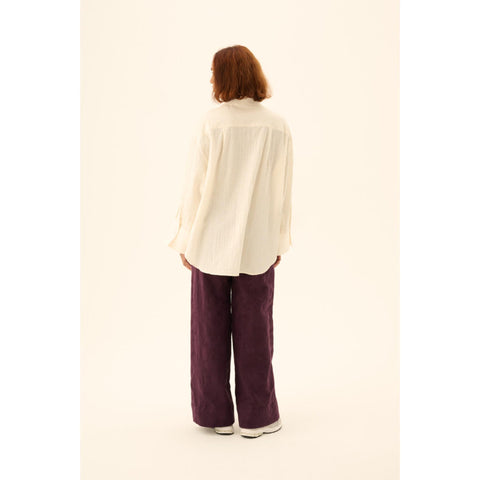 Hemd 'Sumiko' light jacquard - eggshell