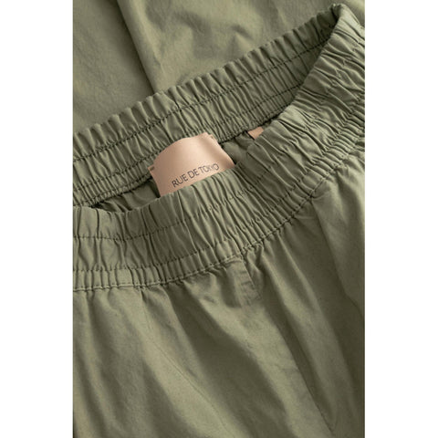 Broek 'Pia' GMTD poplin - moss green (laatste XS)