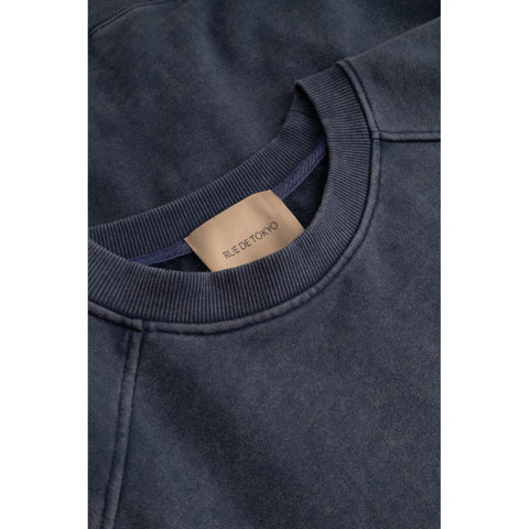 Sweater 'Tilly' jersey cotton - faded ink blue