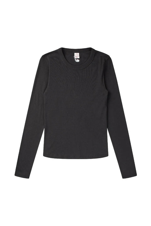 Longsleeve uit biokatoen - black