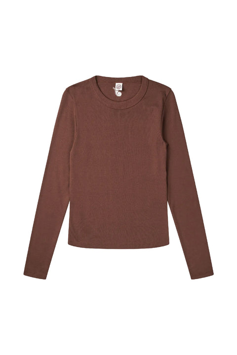 Longsleeve uit biokatoen - brown