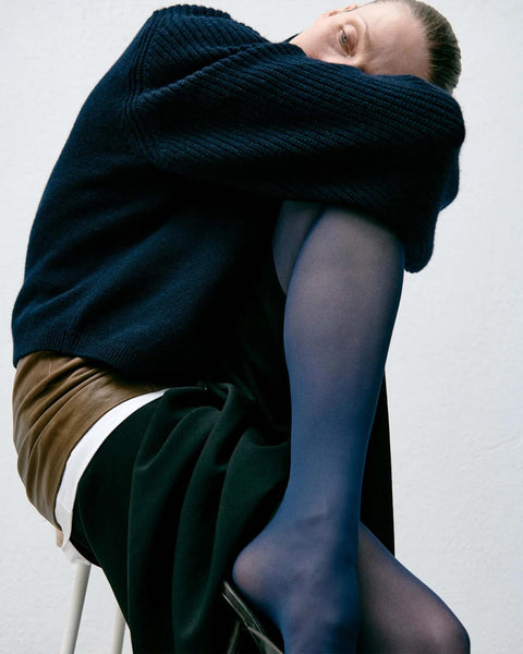 Svea premium tights dark indigo - subtiel verrassende kousen
