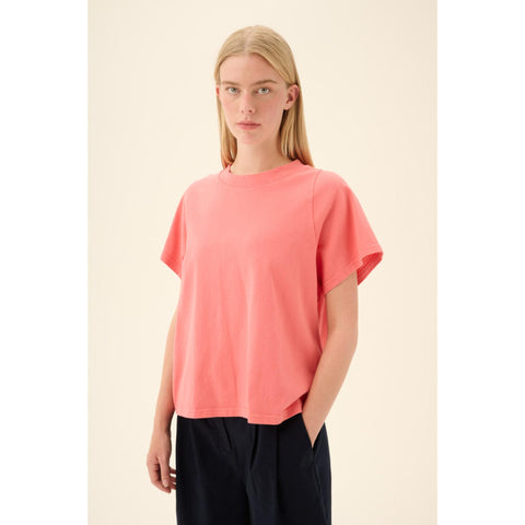 Shirt 'Teagan' light GMTD jersey - coral red