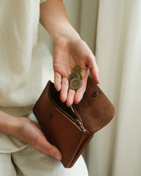 Terra wallet - marrone