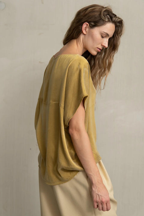 Thirza top mustard