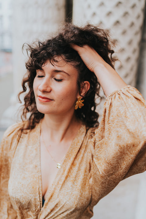 Oorringen Capucine (verguld)