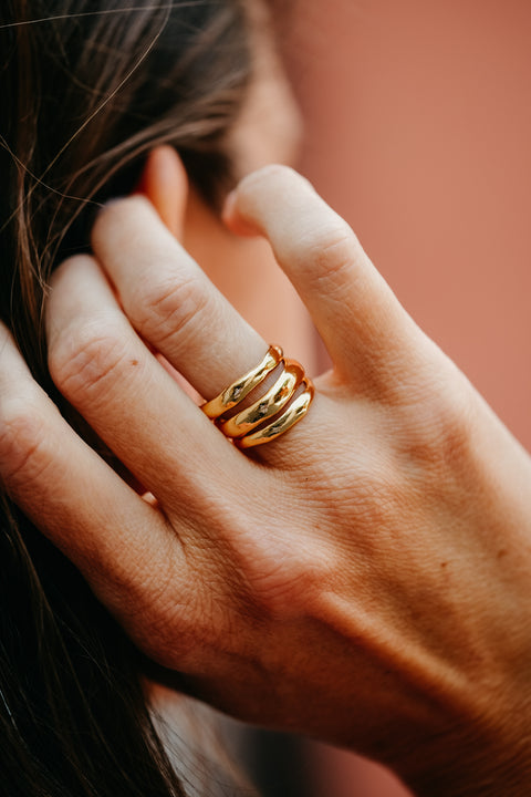 Ring Totem N° 3 (verguld)