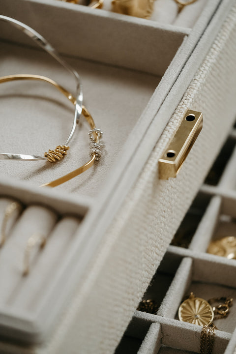 Armband La Reconnaissante - verguld met zilveren ringetjes (pre-order)