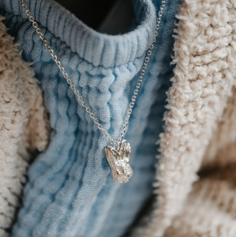 Halsketting 'Speelse Ziel' - zilver