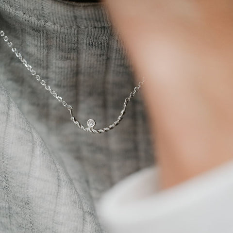 Halsketting "La funambule" (zilver)