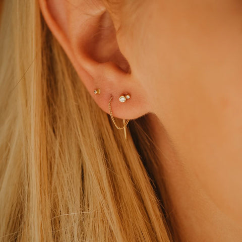 Eén oorring Prima Ballerina - 18k massief goud (pre-order)