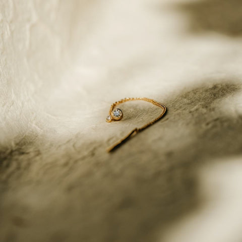 Eén oorring Prima Ballerina - 18k massief goud (pre-order)