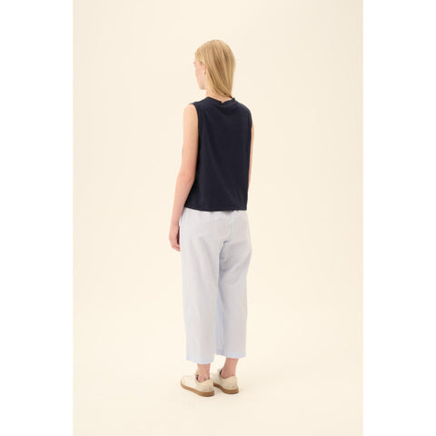 Mouwloze top 'Taina' light GMTD jersey - navy