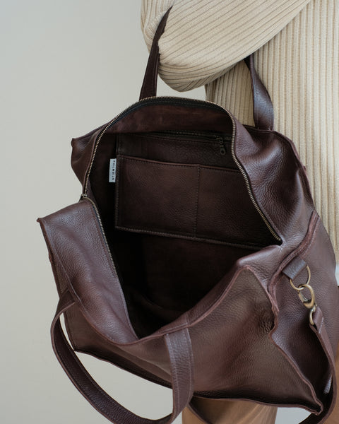 Travelbag medium - caffé (pre-order)